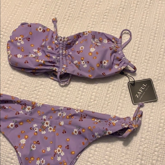 Lavender Flower Swimsuit - Picture 4 of 6